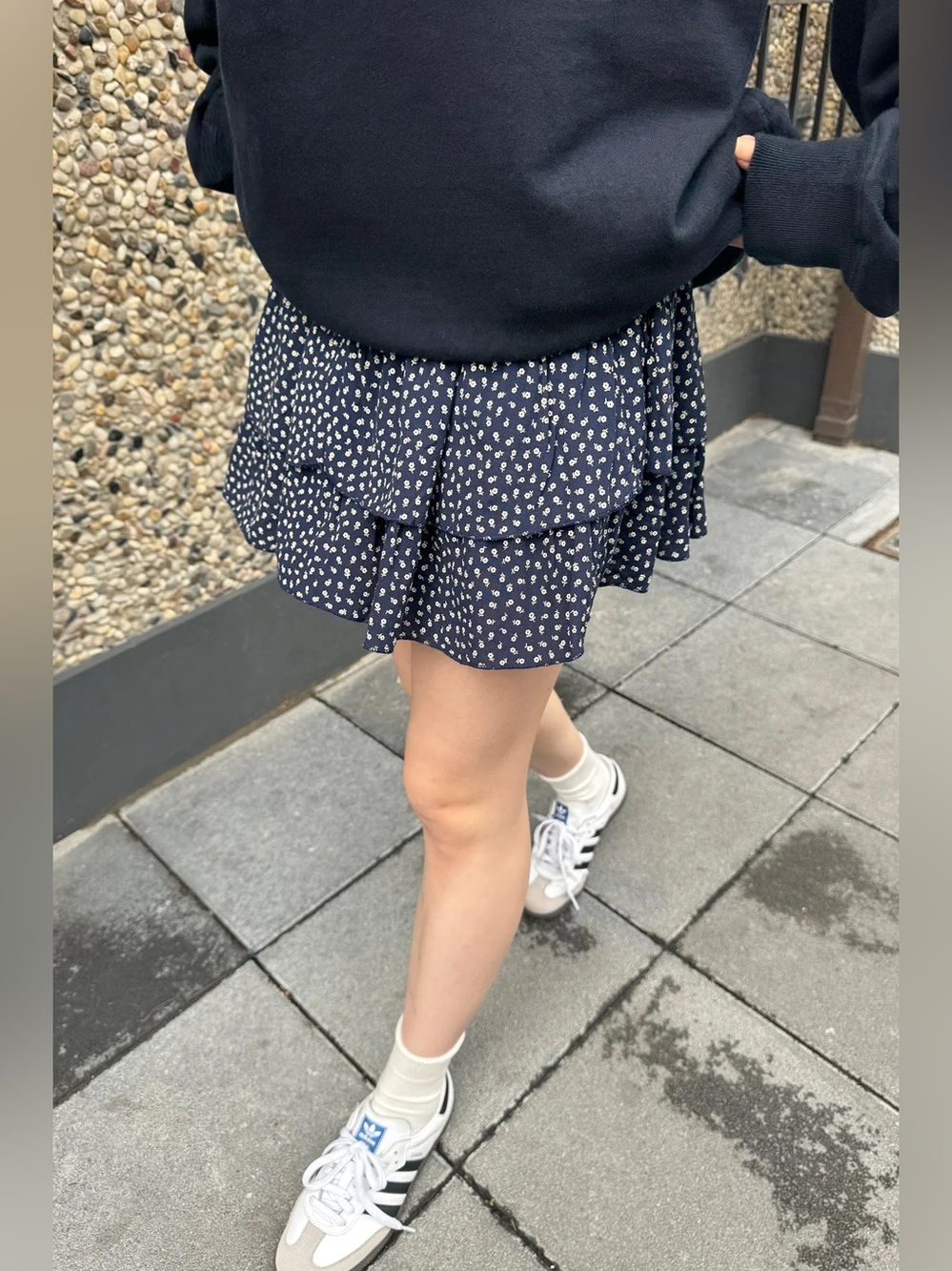 Brandy Melville Izzy Floral Mini Skirt